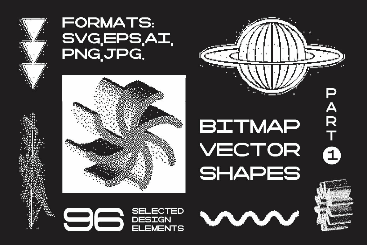 Bitmap Vector Shapes Part 1 – Stock Art World