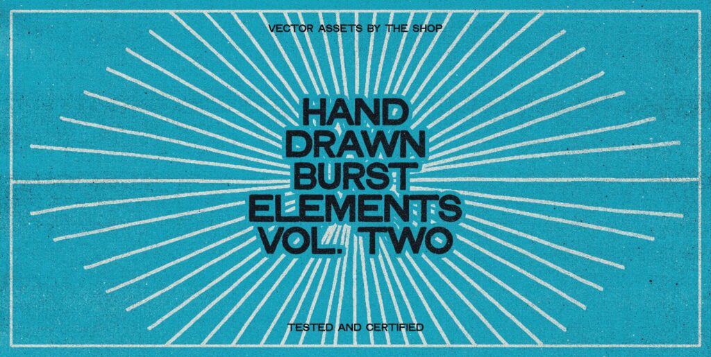 36 Hand-Drawn Burst Elements – Stock Art World