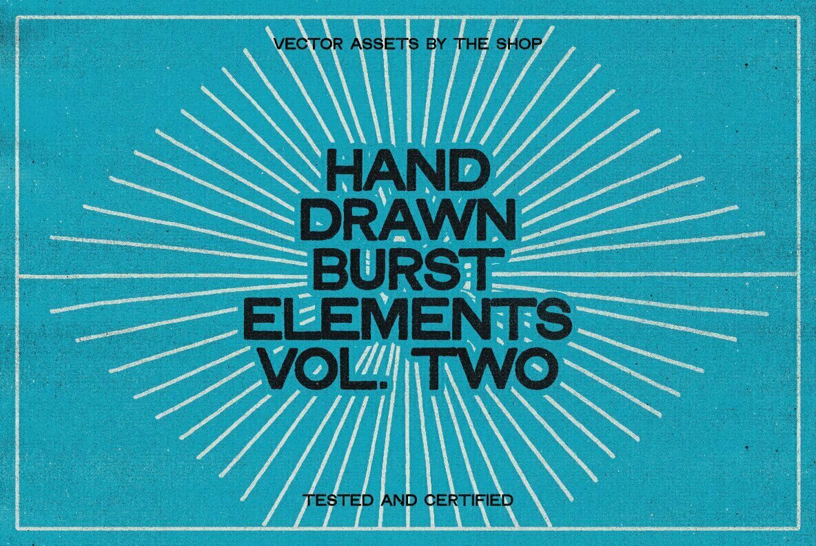 36 Hand-Drawn Burst Elements – Stock Art World
