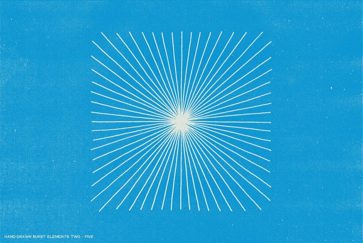 36 Hand-Drawn Burst Elements – Stock Art World