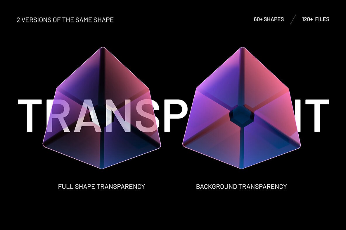 Holo Geometrical 3D Shapes Collection – Stock Art World