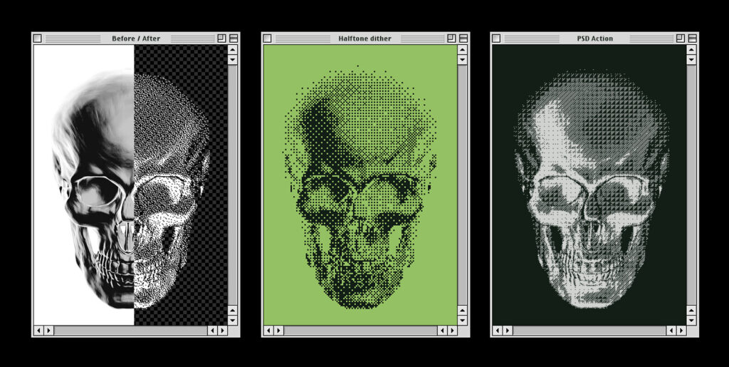 Halftone Computer Bitmachine – Halftone Action – Stock Art World