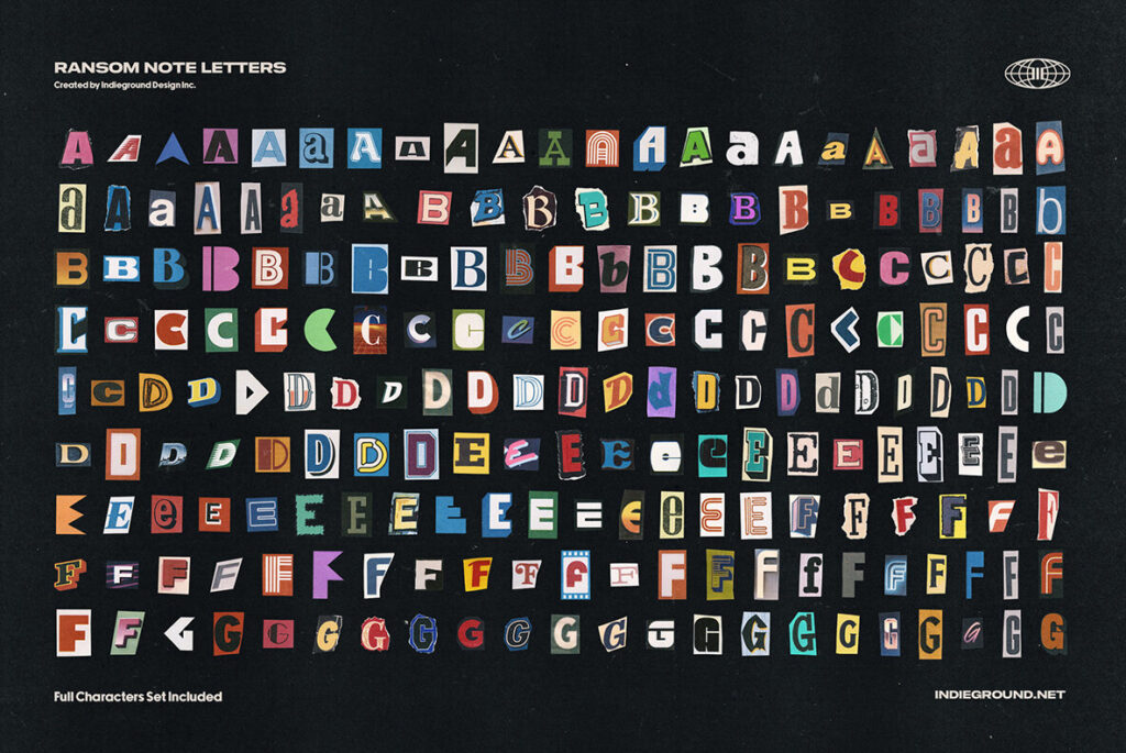 Ransom Note Letters – Stock Art World