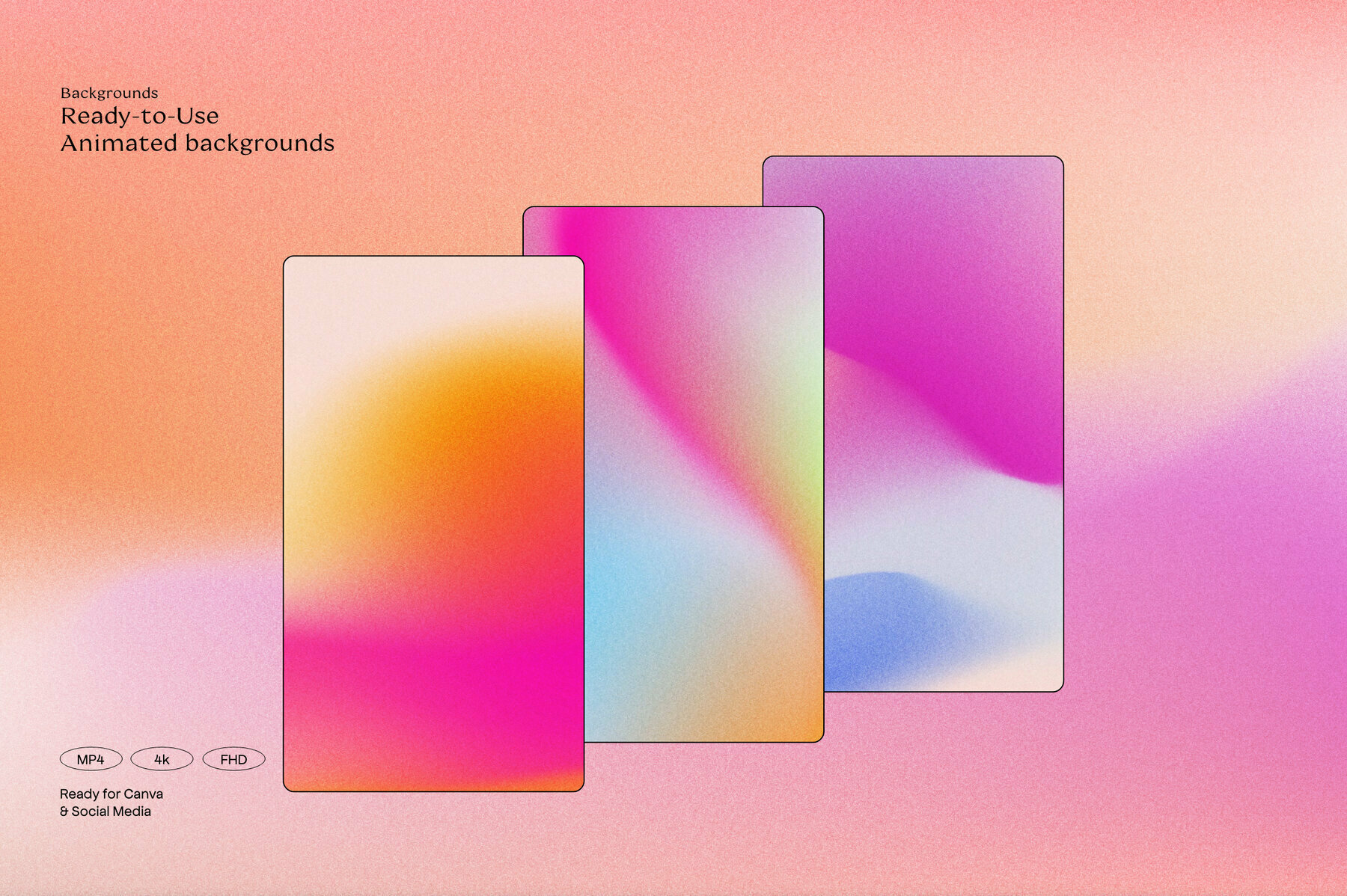 DUSK – Animated Gradients – Stock Art World