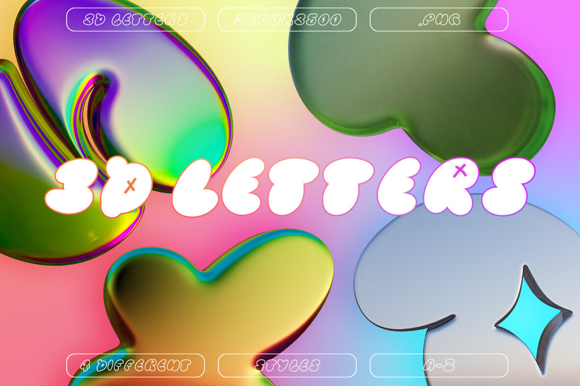 3D Letters PNG – Stock Art World