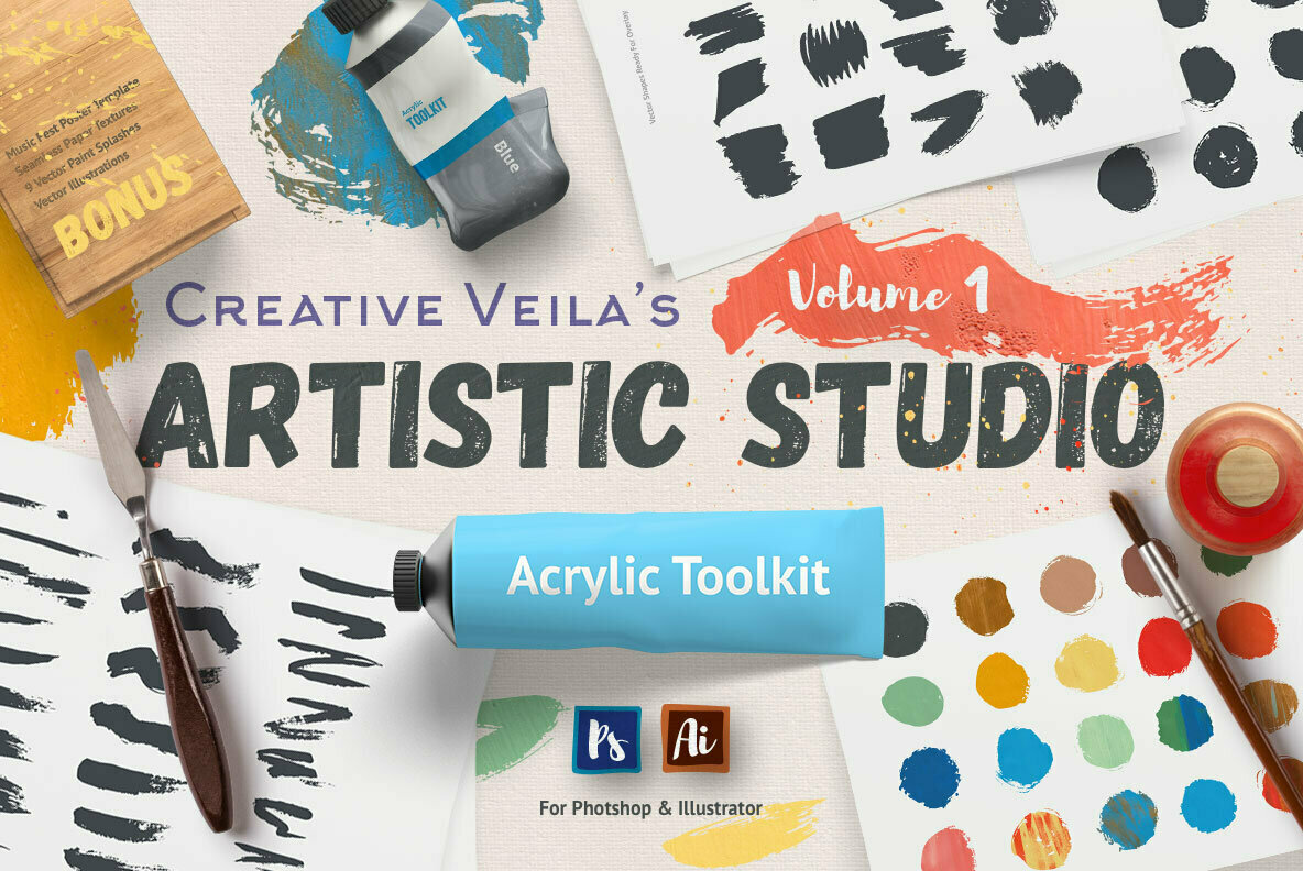 Artistic Studio Acrylic Toolkit – Stock Art World