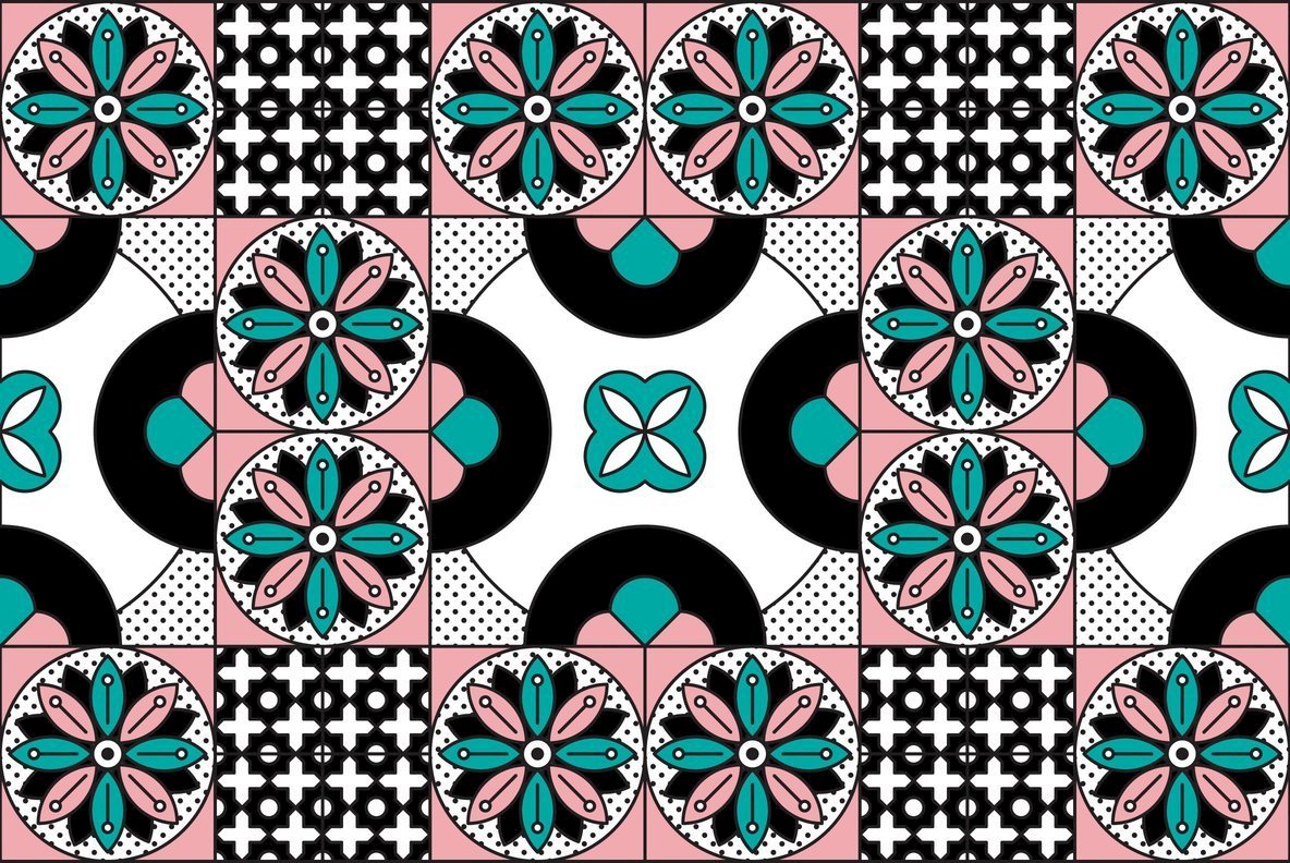 Simple Tile Design Pattern Tile Patterns – Stock Art World