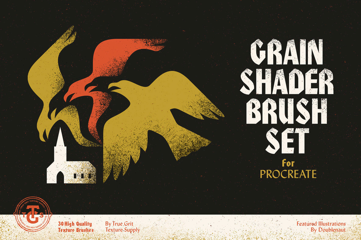 Grain Shader Brushes For Procreate – Stock Art World