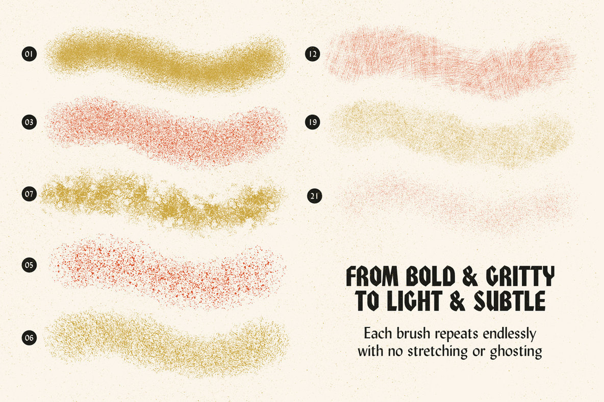 Grain Shader Brushes For Procreate – Stock Art World
