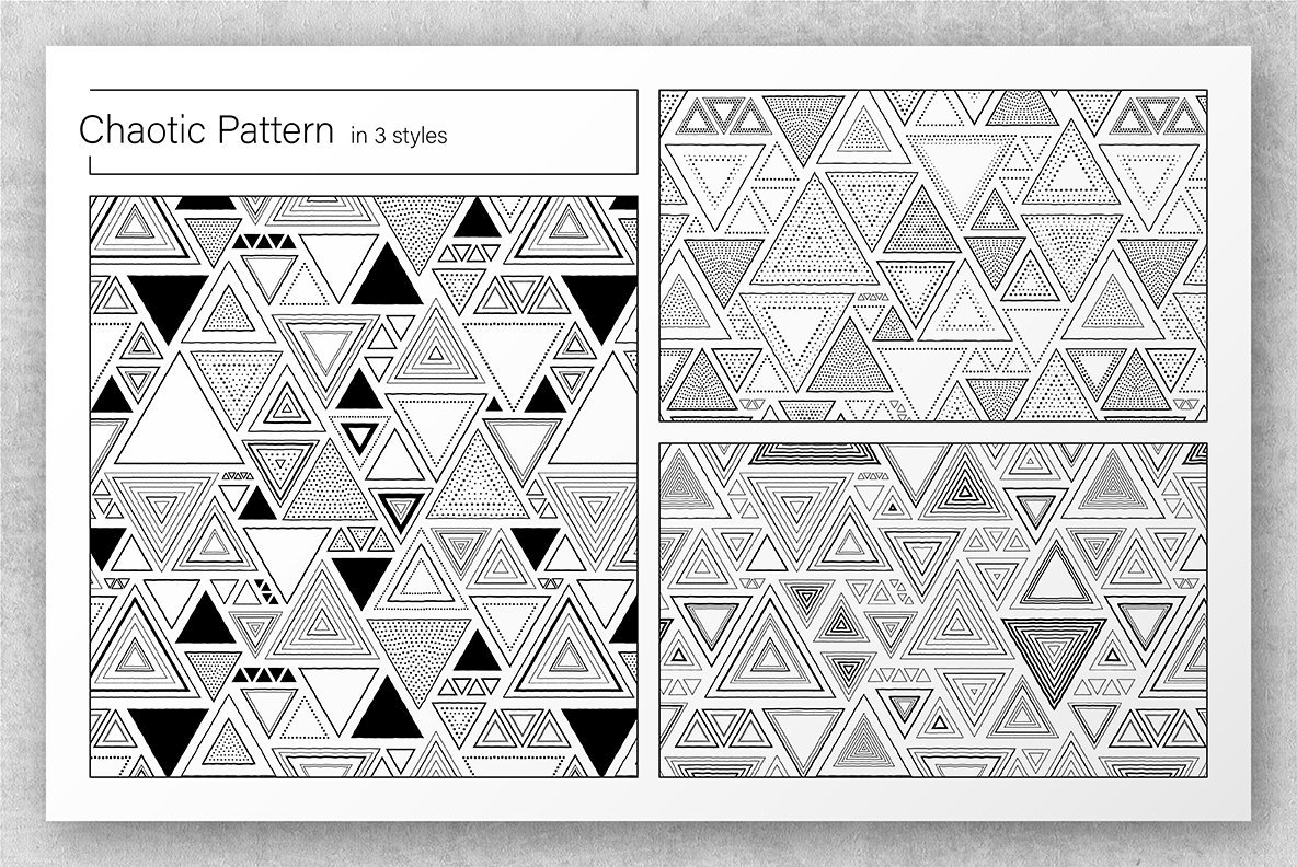 Triangles Patterns & Borders – Stock Art World