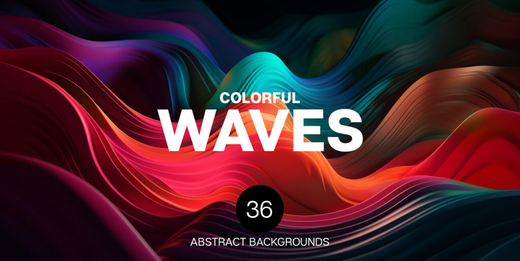 Abstract Waves Backgrounds – Stock Art World