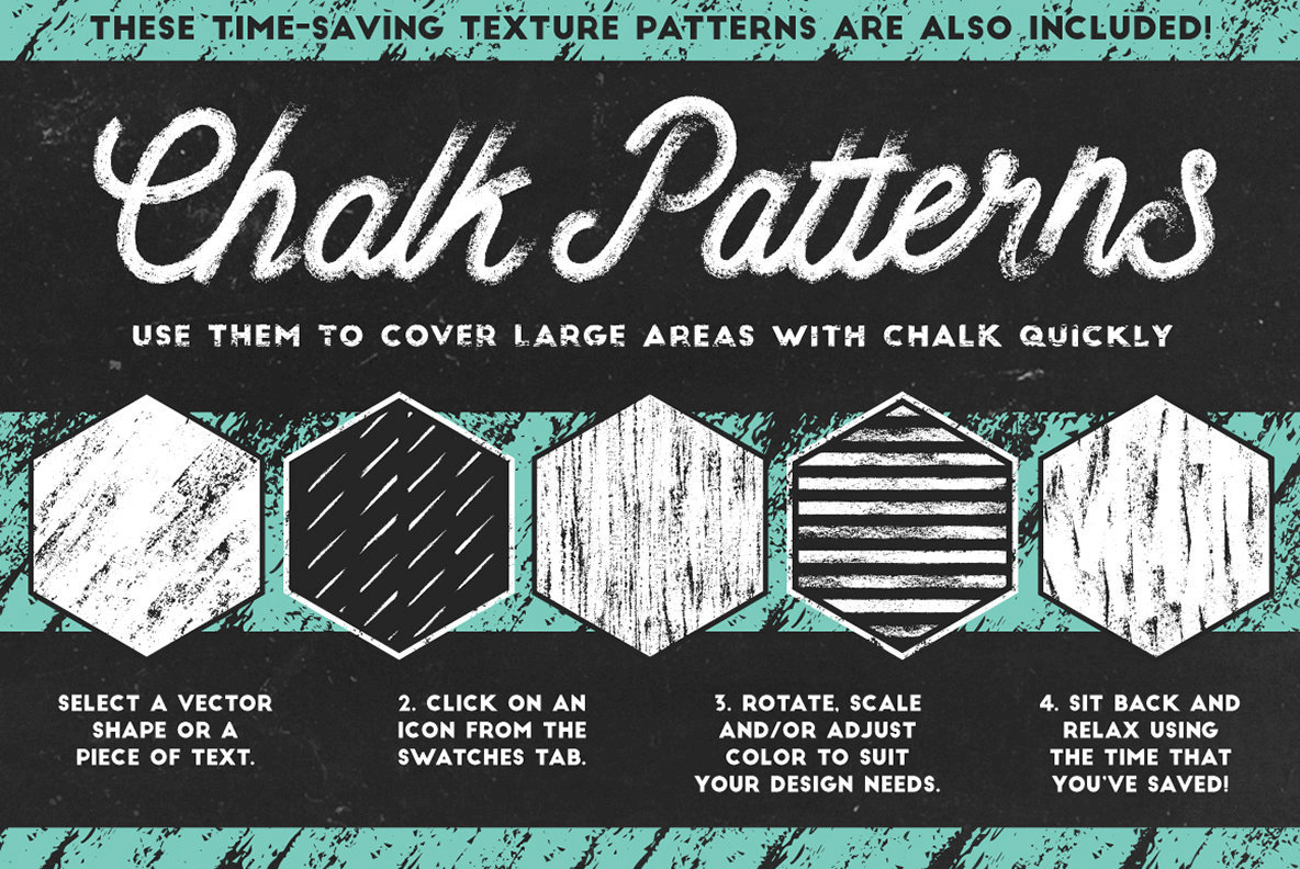 Classic Chalk – Brushes + Patterns – Stock Art World