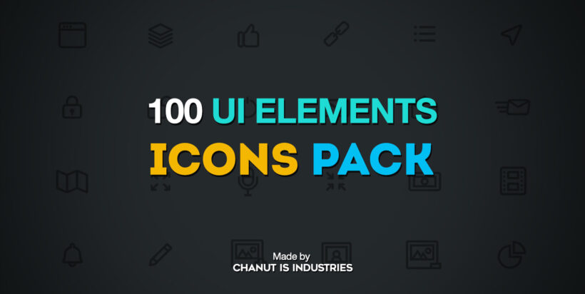 100 Basic UI Element Icons – Stock Art World