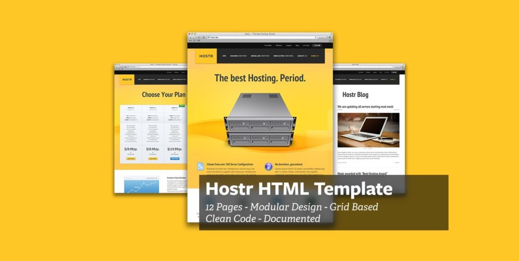 Hostr – HTML Template – Stock Art World