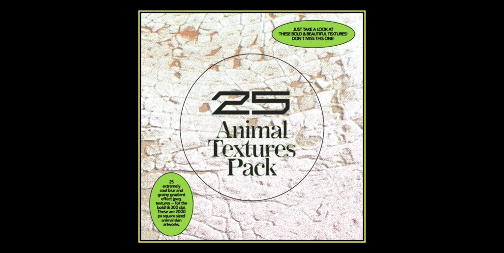 25 Animal Textures Pack Vol.2 – Stock Art World