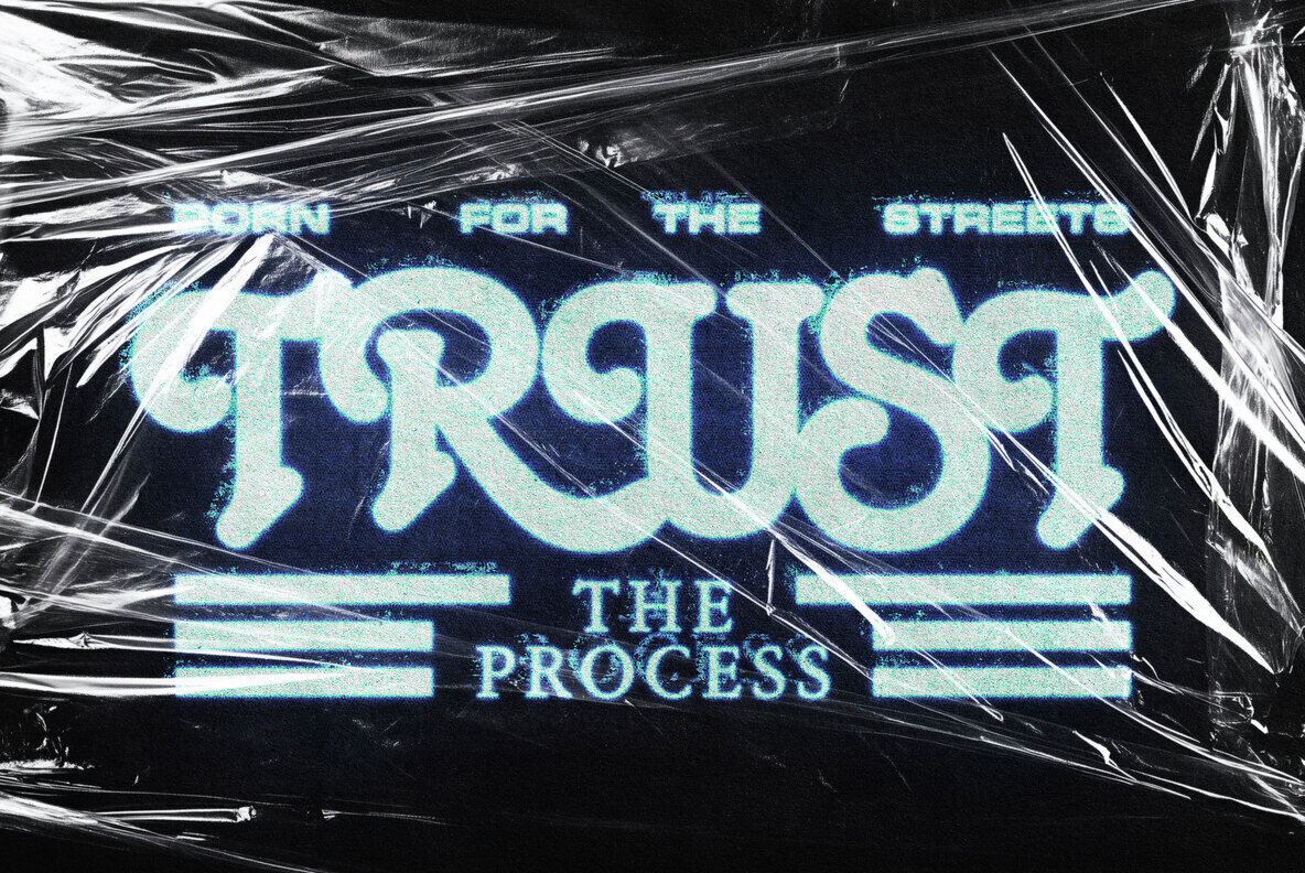 Grunge Plastic Wrap Text and Logo Effect – Stock Art World