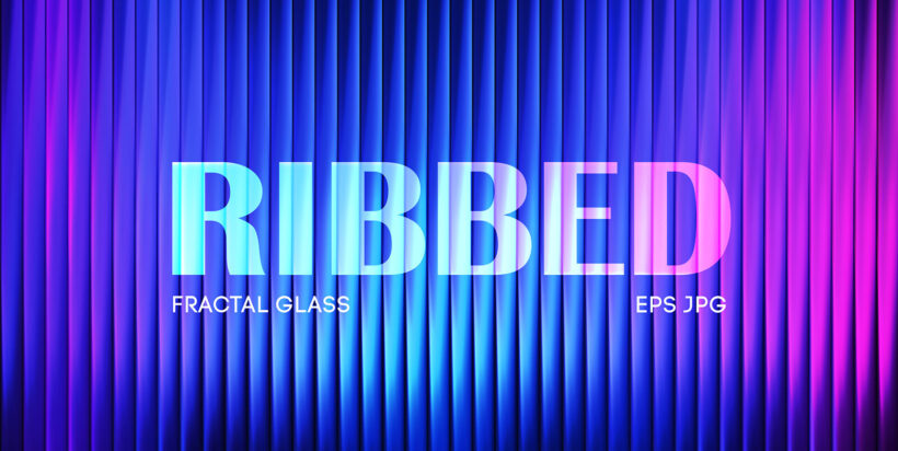 Ribbed Fractal Glass Neon Collection – Stock Art World