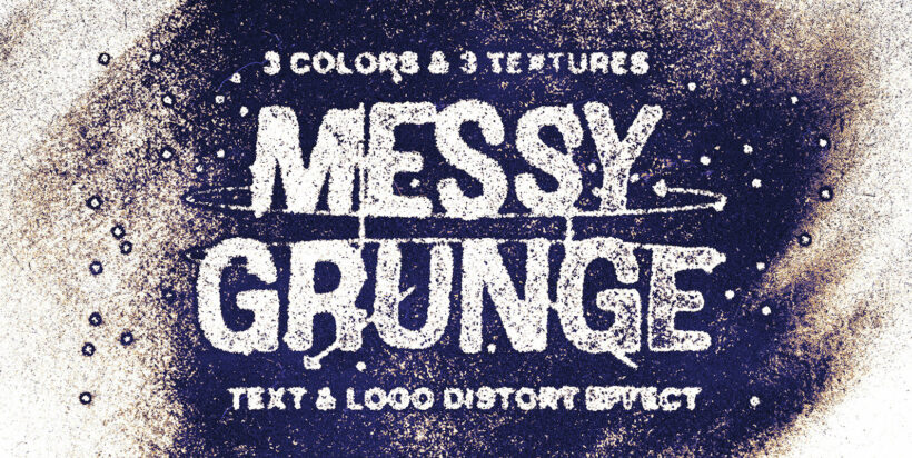 Messy Grunge Text Effect – Stock Art World