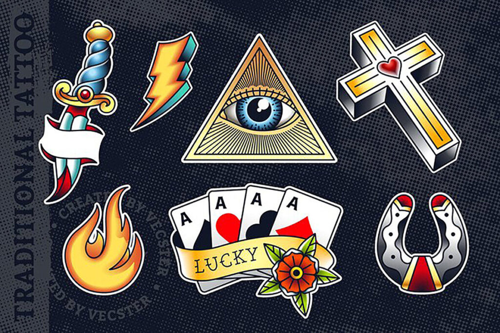 Traditional Tattoo Vector Pack – Stock Art World