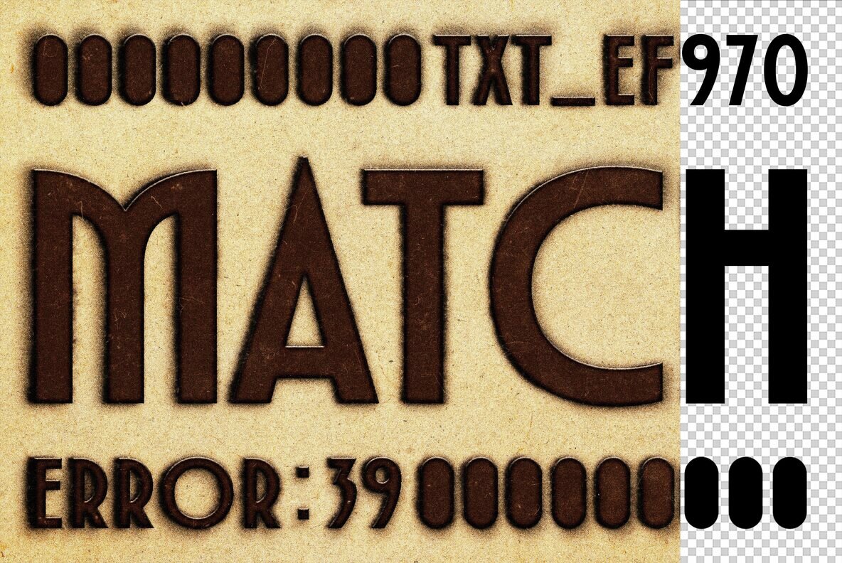 Embossed Rtext Print Matcbox Print Emboss Text Effect – Stock Art World